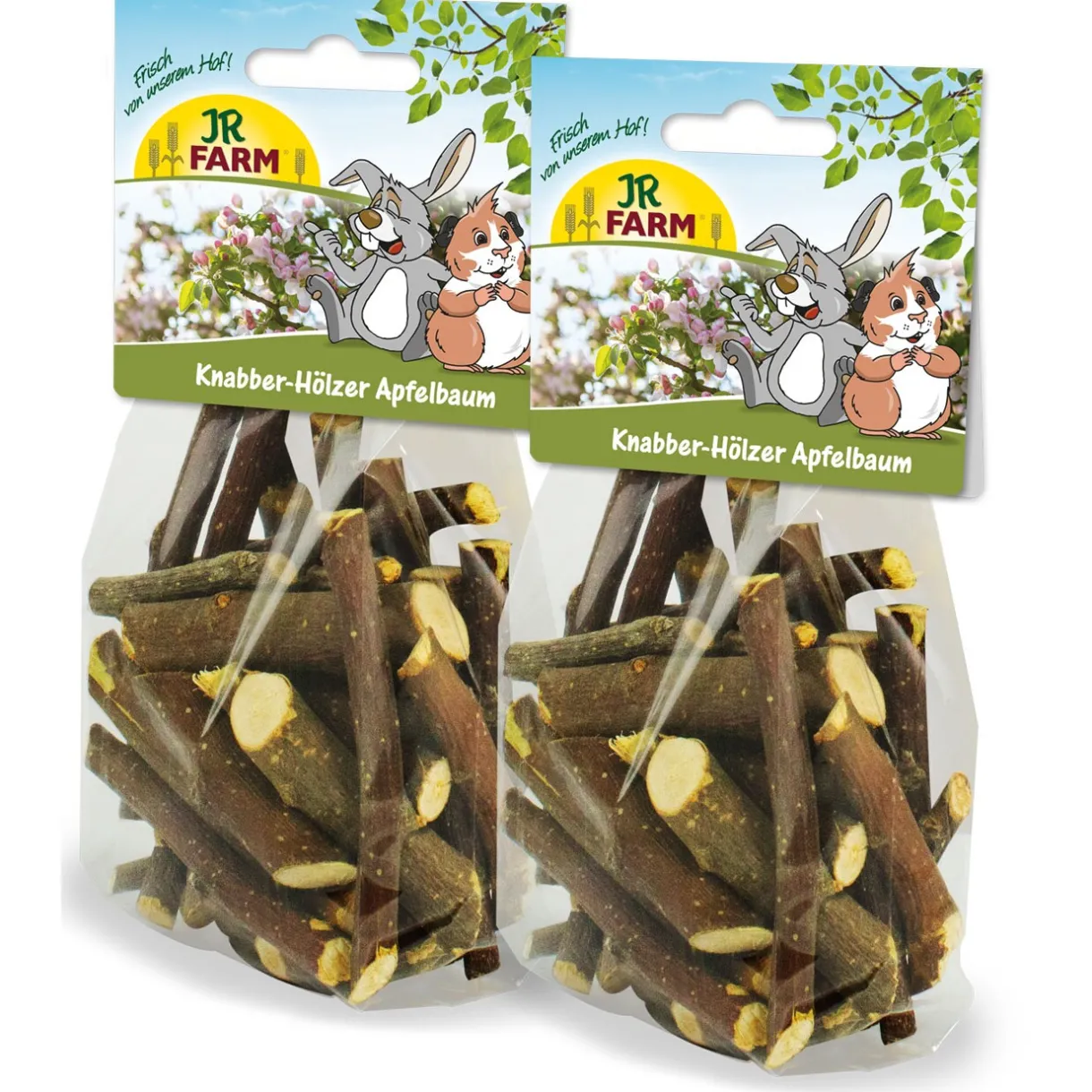 JR Farm Friandises^Encas en bois de pommier 2 x 100 g