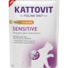 KATTOVIT Nourriture Humide|Hypoallergénique^Aliment humide Sensitive pour chat Paté poulet 10 x 85 g