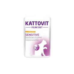 KATTOVIT Hypoallergénique|Alimentation Diététique^Feline Diet Sensitive Dinde & Poulet 24x85 g