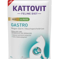 KATTOVIT Nourriture Humide|Alimentation Diététique^Nourriture humide Feline Diet pour chat Gastro Adult Paté 10 x 85 g Dinde