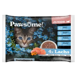 Nourriture Humide^Kitten saumon flowpack 4x85 g