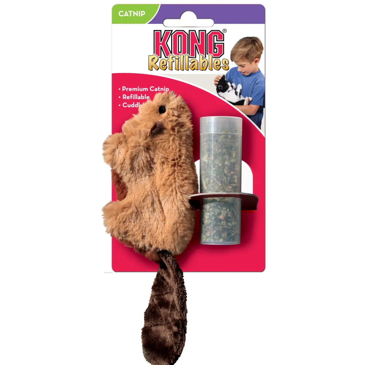 KONG Jouets Valériane & Catnip|Jouets^jouet en peluche Castor Catnip