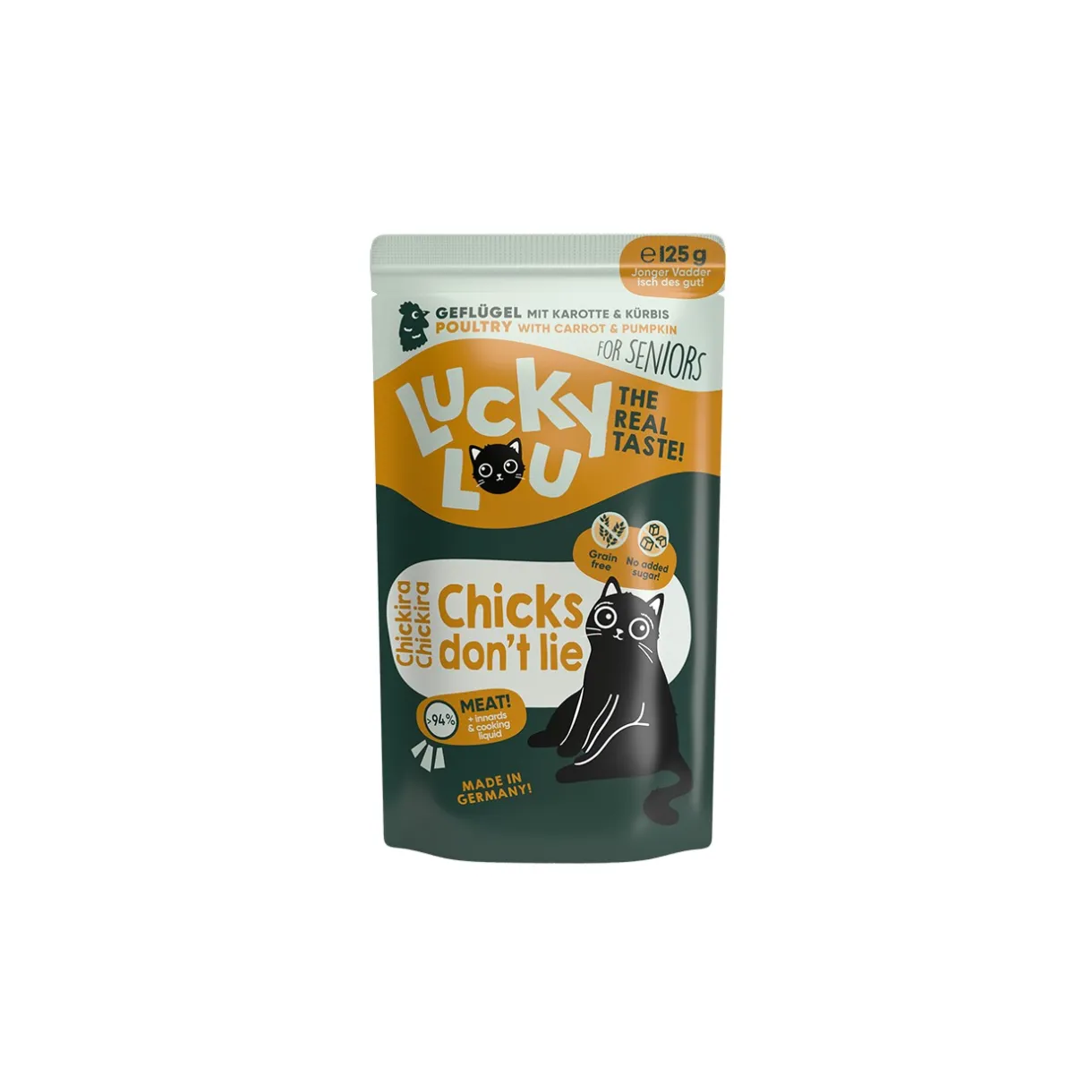 Lucky Lou Nourriture Humide^Nourriture humide chat senior Volaille 16x125 g