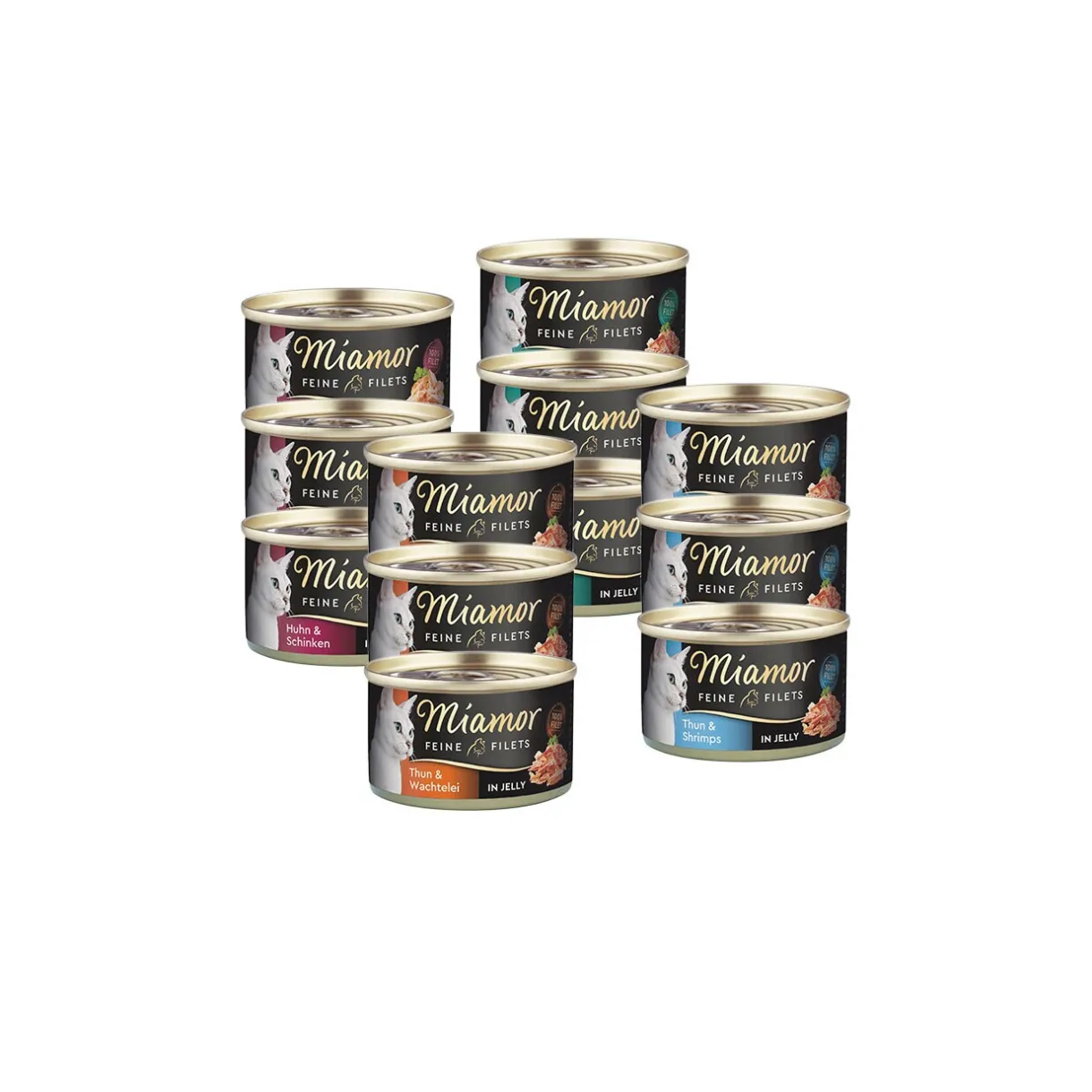 Miamor Nourriture Humide^Feine Filets en gelée pack mixte 12 x 100 g Pack mix 1