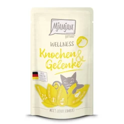 MjAMjAM Nourriture Humide^nourriture humide pour chat adulte, bien-être os et articulations 12x125 g Bœuf