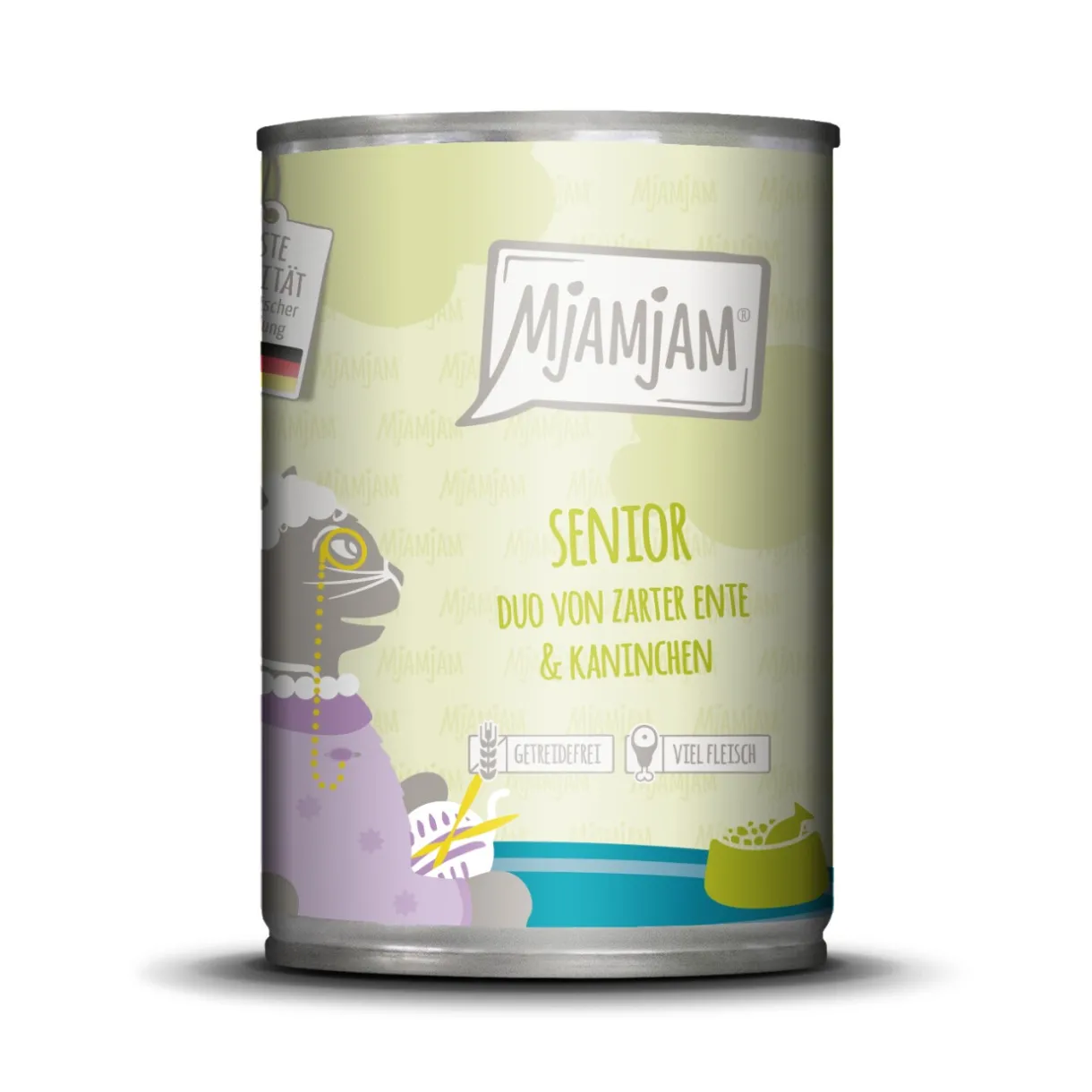MjAMjAM Nourriture Humide^nourriture humide pour chat senior, duo de canard & lapin 6x400 g