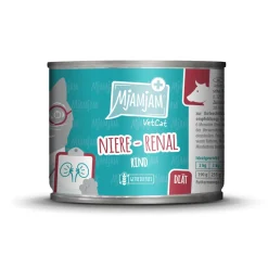 MjAMjAM Nourriture Humide|Régime Rénal^nourriture humide pour chat adulte, VetCat régime rénal 6x200 g Bœuf
