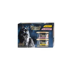 MOMENTS Nourriture Humide^Nourriture humide Diamond chat Adult Soufflé MultiPack12 x 85 g