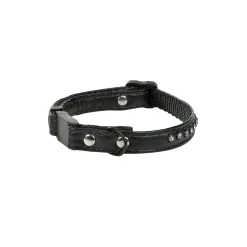 MORE Colliers^Collier pour chat à strass noir