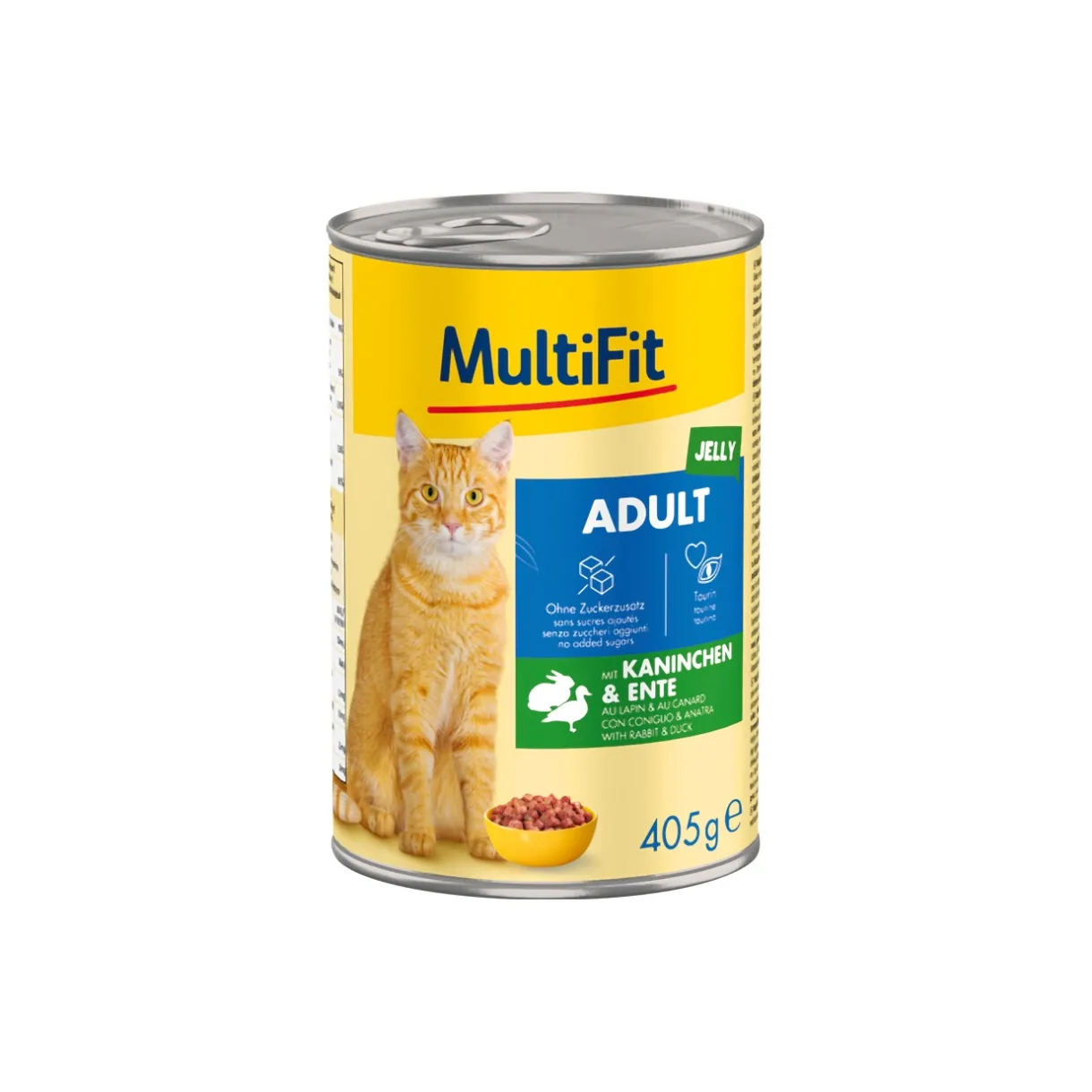 MultiFit Nourriture Humide^Adult Jelly Lapin et canard 6x405 g