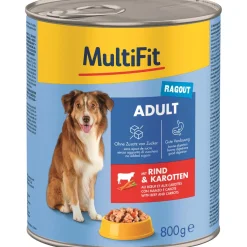 MultiFit Nourriture Humide^Adult Ragoût au bœuf et aux carottes 6x800 g