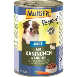 MultiFit Nourriture Humide^Adult ragoût Lapin et carottes 6x400 g