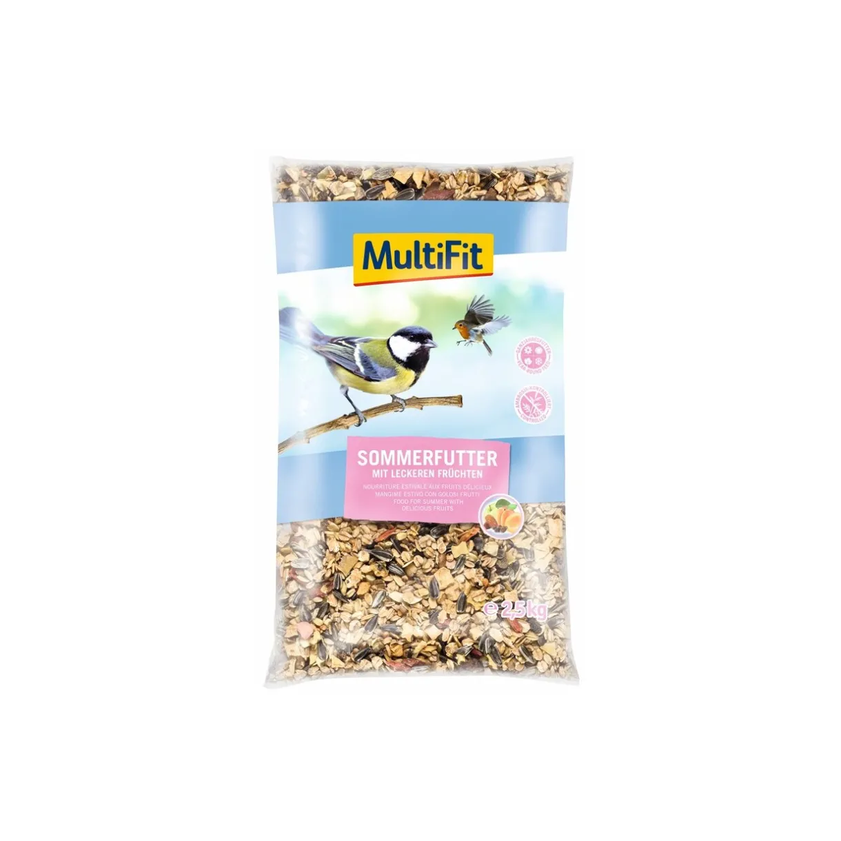 MultiFit Nourriture Pour Oiseaux Du Ciel|Nourriture Pour Oiseaux Sauvages^Aliment à répandre estival 2,5 kg