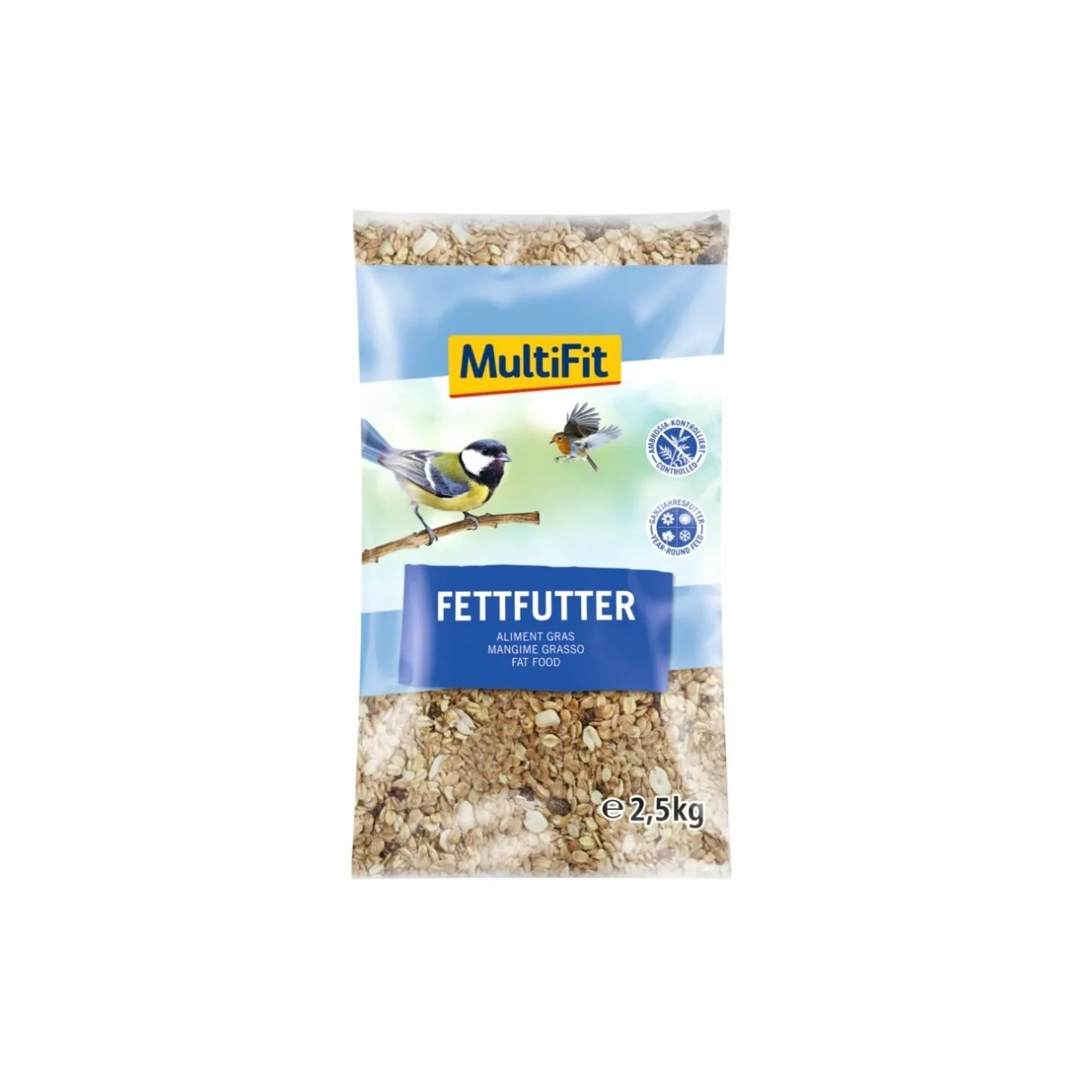 MultiFit Nourriture Pour Oiseaux Du Ciel|Nourriture Pour Oiseaux Sauvages^aliment gras 2,5 kg