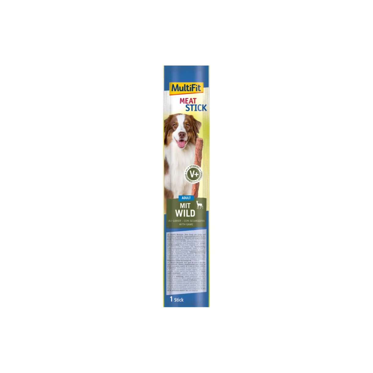 MultiFit Friandises|Nourriture^Bâtonnets de viande 25 x 12 g Gibier