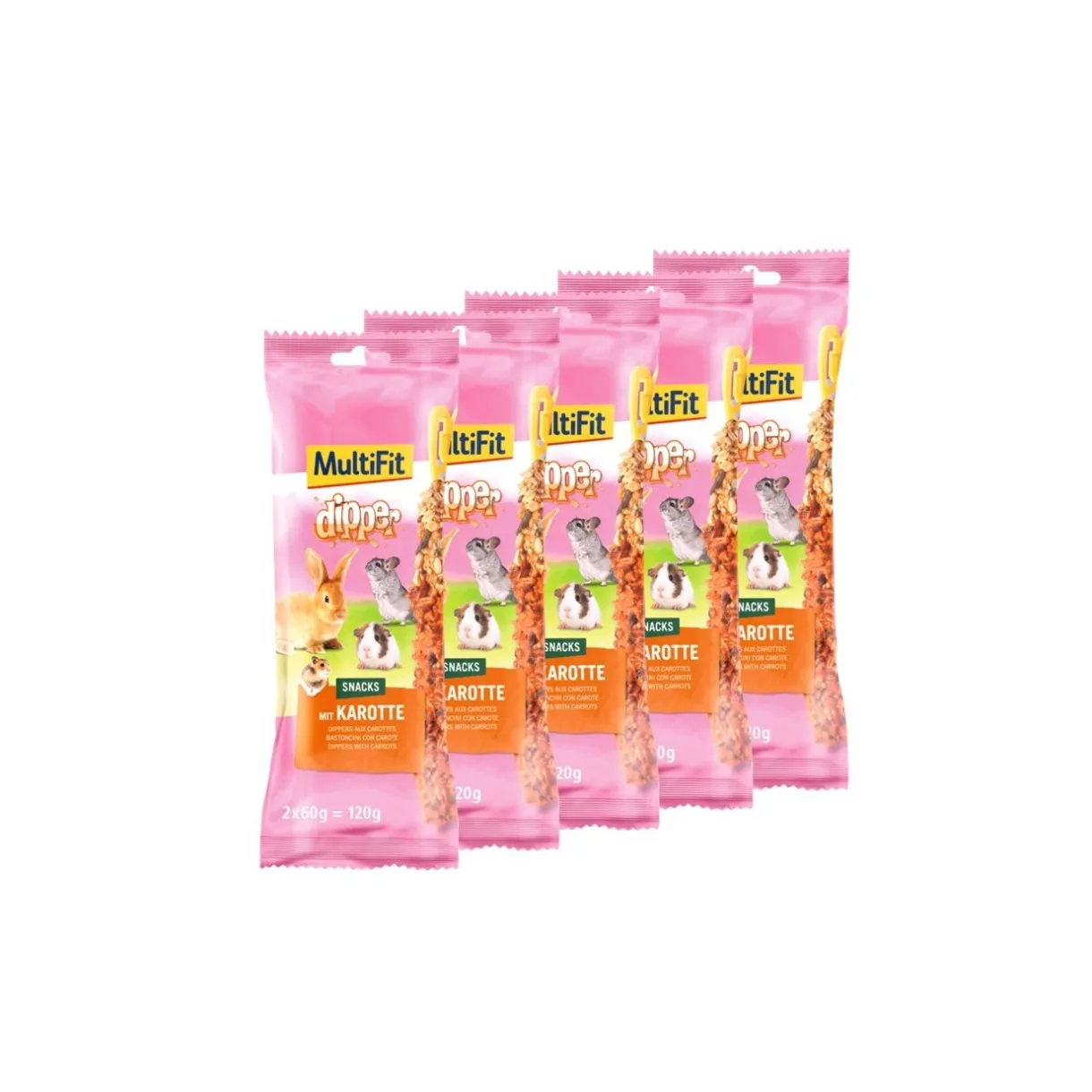MultiFit Friandises^Dippers 5x2 Dippers Carotte