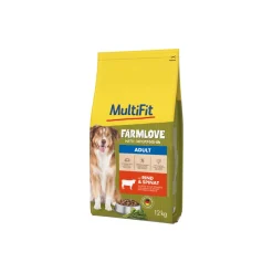 MultiFit Croquettes^Farmlove Croquettes Chien Adulte Bœuf et épinards 12 kg