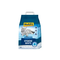 MultiFit Litière Pour Chat^Hygiene White 20 l
