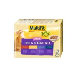 MultiFit Nourriture Humide|Nourriture^Junior Jelly Fish & Classic Mix Multipack 12x100 g