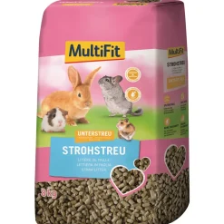 MultiFit Tout Dans Poules & Basse-Cour|Dègues Du Chili^Litière naturelle à base de paille 8 kg