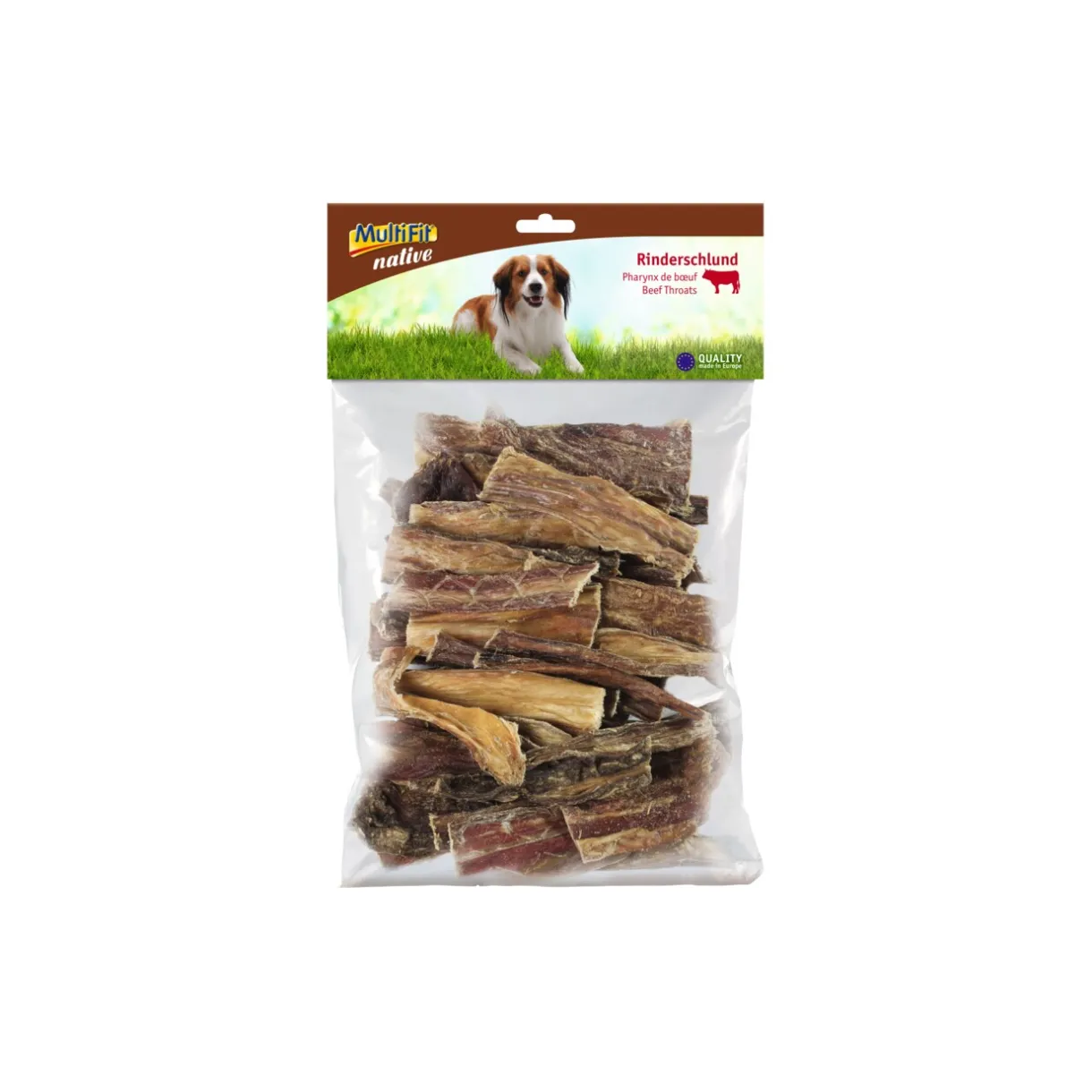 MultiFit Friandises^native Morceaux de pharynx de bœuf 500 g