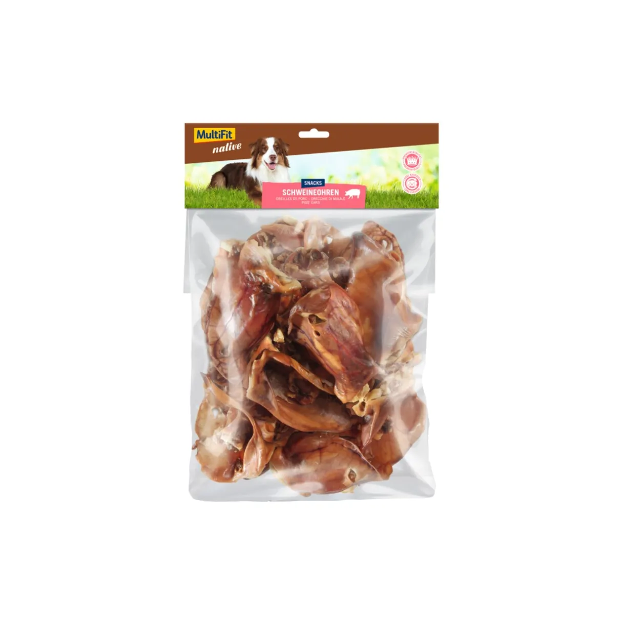 MultiFit Friandises^native Oreilles de porc 1 kg 400 g