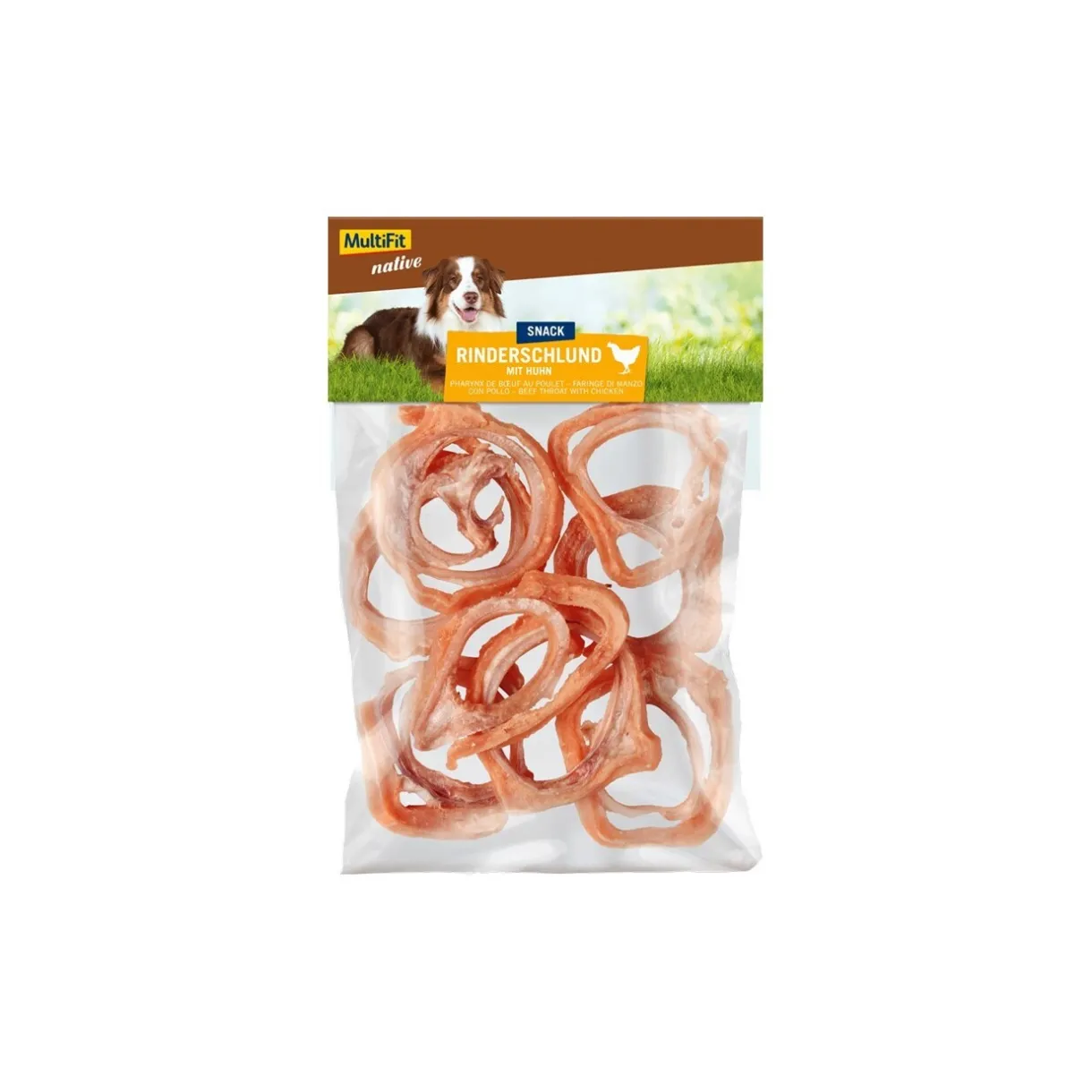 MultiFit Friandises^native Pharynx de bœuf 50 g Poulet 8x50 g