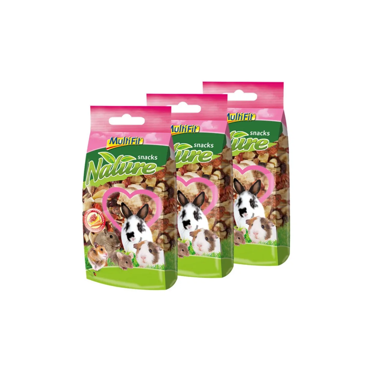 MultiFit Friandises^Nature Snacks Fruits & légumes 3x100g
