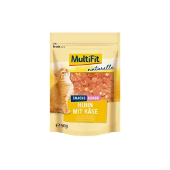 MultiFit Friandises^naturel Poulet & Fromage Junior 4 x 50 g