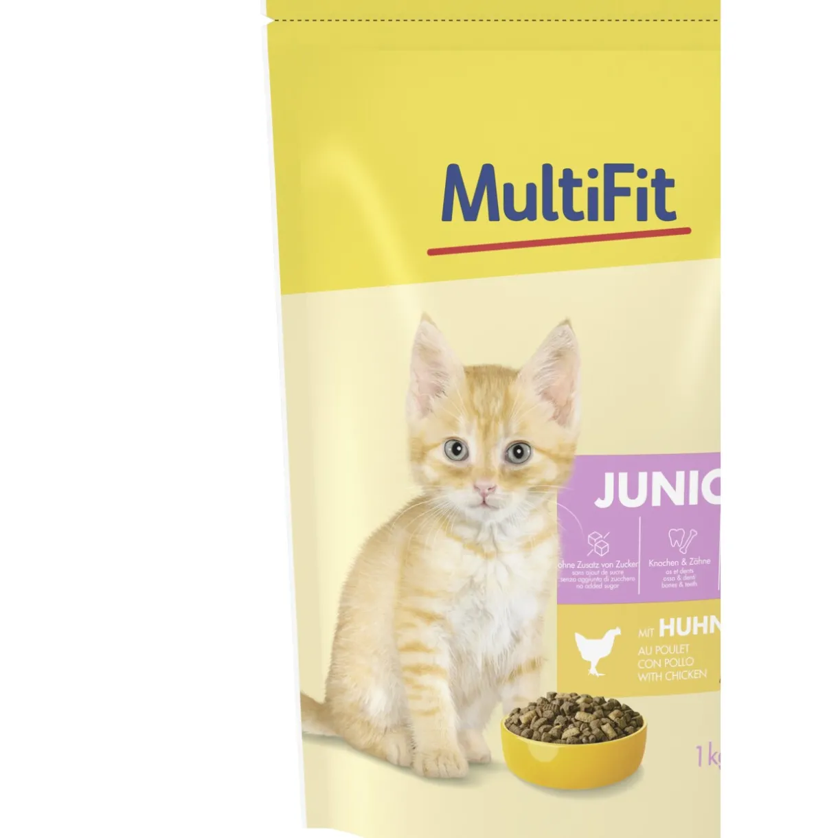 MultiFit Croquettes Pour Chat|Nourriture^nourriture sèche pour chat, junior, poulet 1 kg