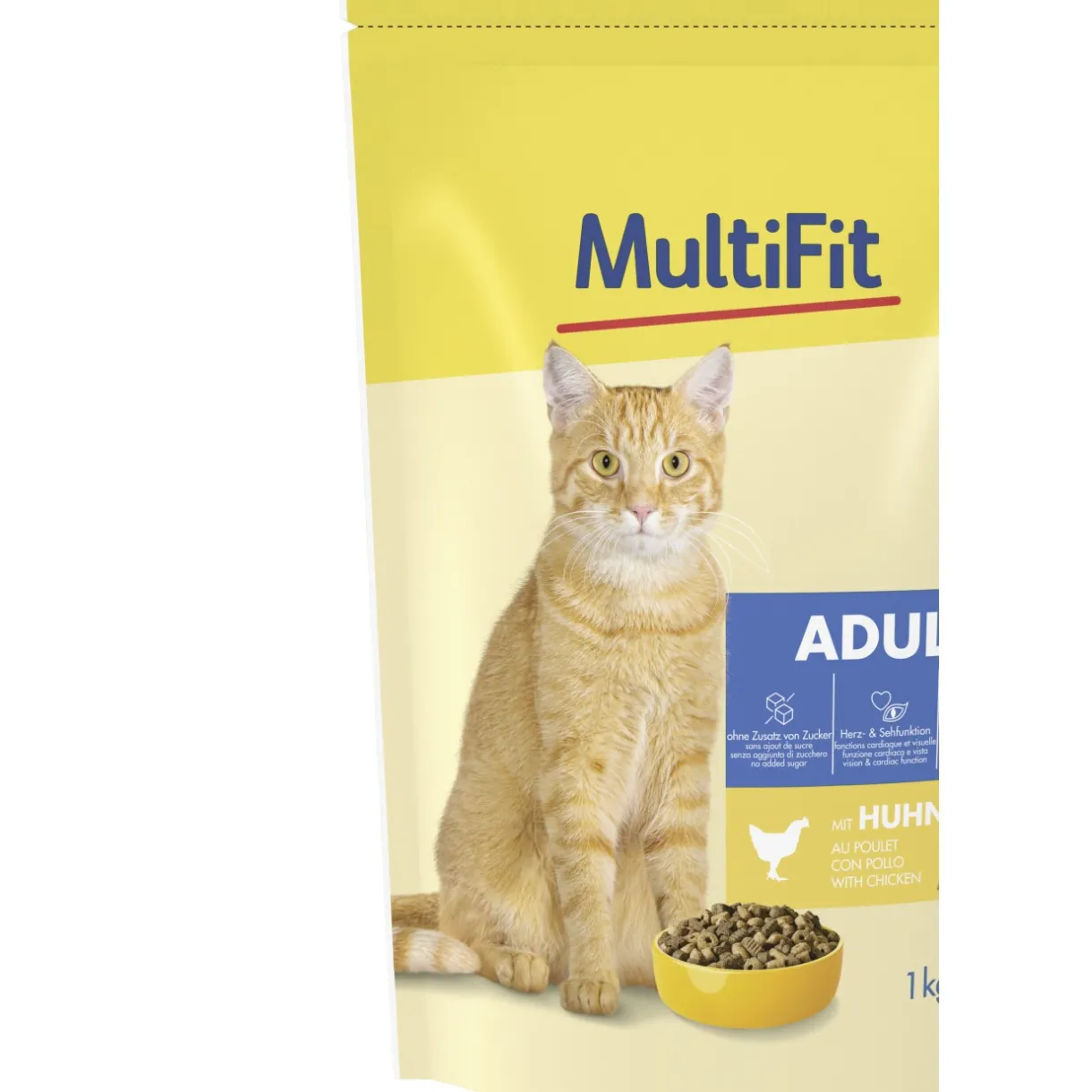 MultiFit Croquettes Pour Chat^nourriture sèche pour chat, adulte Poulet 1 kg
