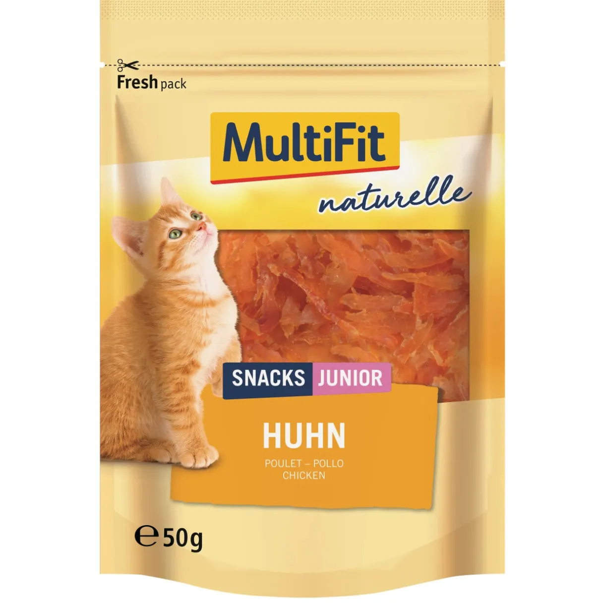 MultiFit Friandises|Nourriture^poitrine de poulet naturelle Junior 50 g