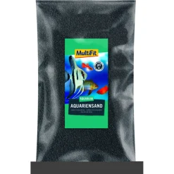 MultiFit Substrat^Sable d’aquarium noir 0,5 - 0,6 mm 5 kg