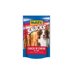 MultiFit Friandises^Snacks Chick 'n' Chew au bœuf 2x100 g