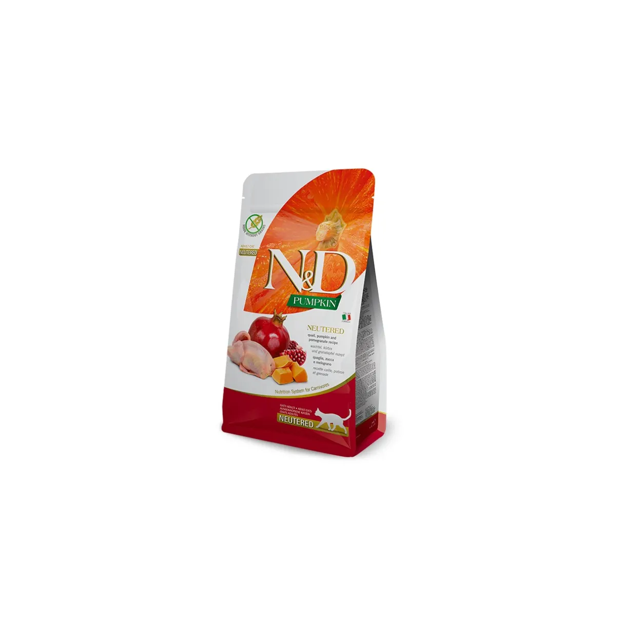 Croquettes Pour Chat^N&D Farmina Pumpkin Adult pour chats stérilisés 5 kg