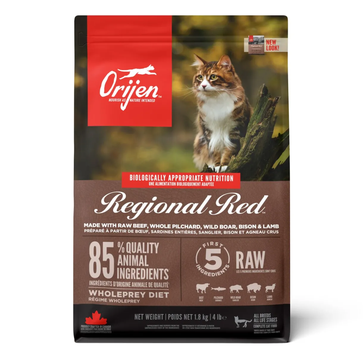 Orijen Croquettes Pour Chat^Croquettes chat Regional Red 1,8 kg
