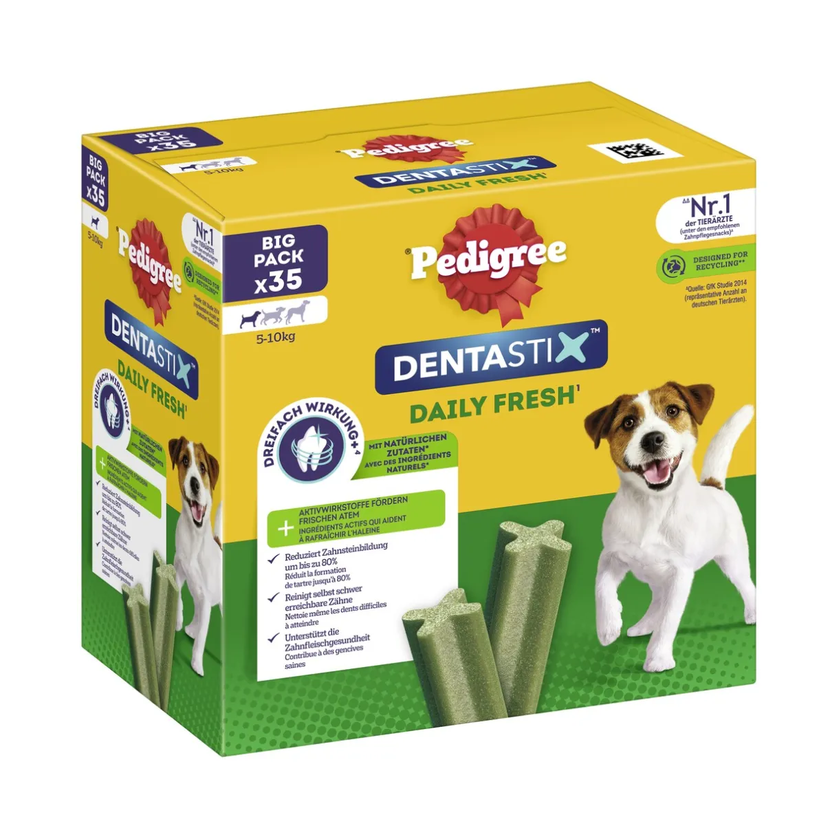 Pedigree Friandises^Friandises Dentastix Daily Fresh Multipack Mini, 35x
