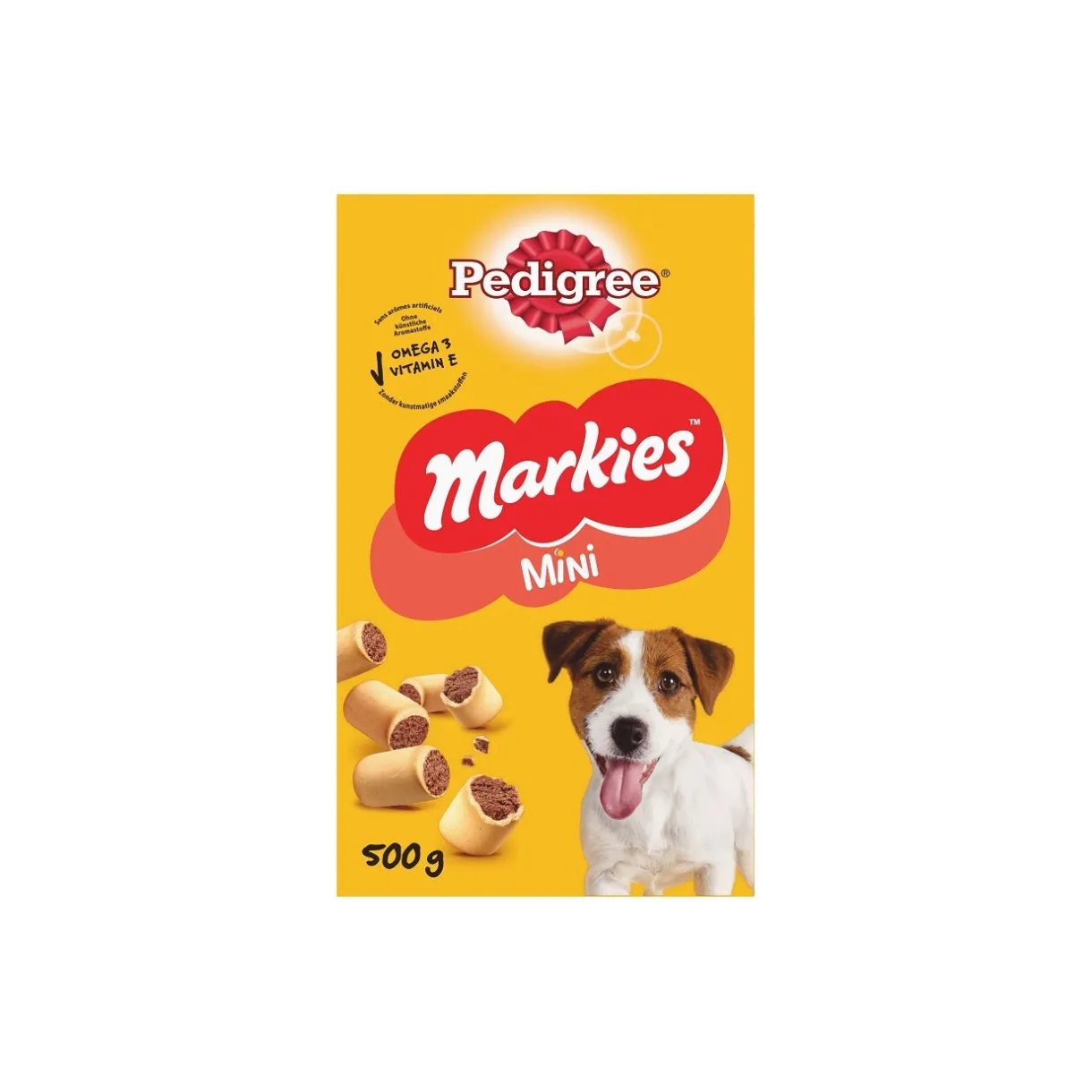 Pedigree Friandises^MARKIES MINI biscuits fourrés pour chien adulte 500g