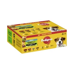 Pedigree Nourriture Humide^Nourriture humide pour chien adulte, Multipack, Sélection mixte avec légumes, en sauce 80x100 g