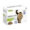 PERFECT FIT Nourriture Humide^Sachets fraîcheur en sauce Dinde et Poissons pour chat senior 12 x 85 g