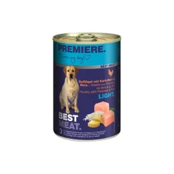 PREMIERE Nourriture Humide^Best Meat Light Volaille & riz 6x400 g