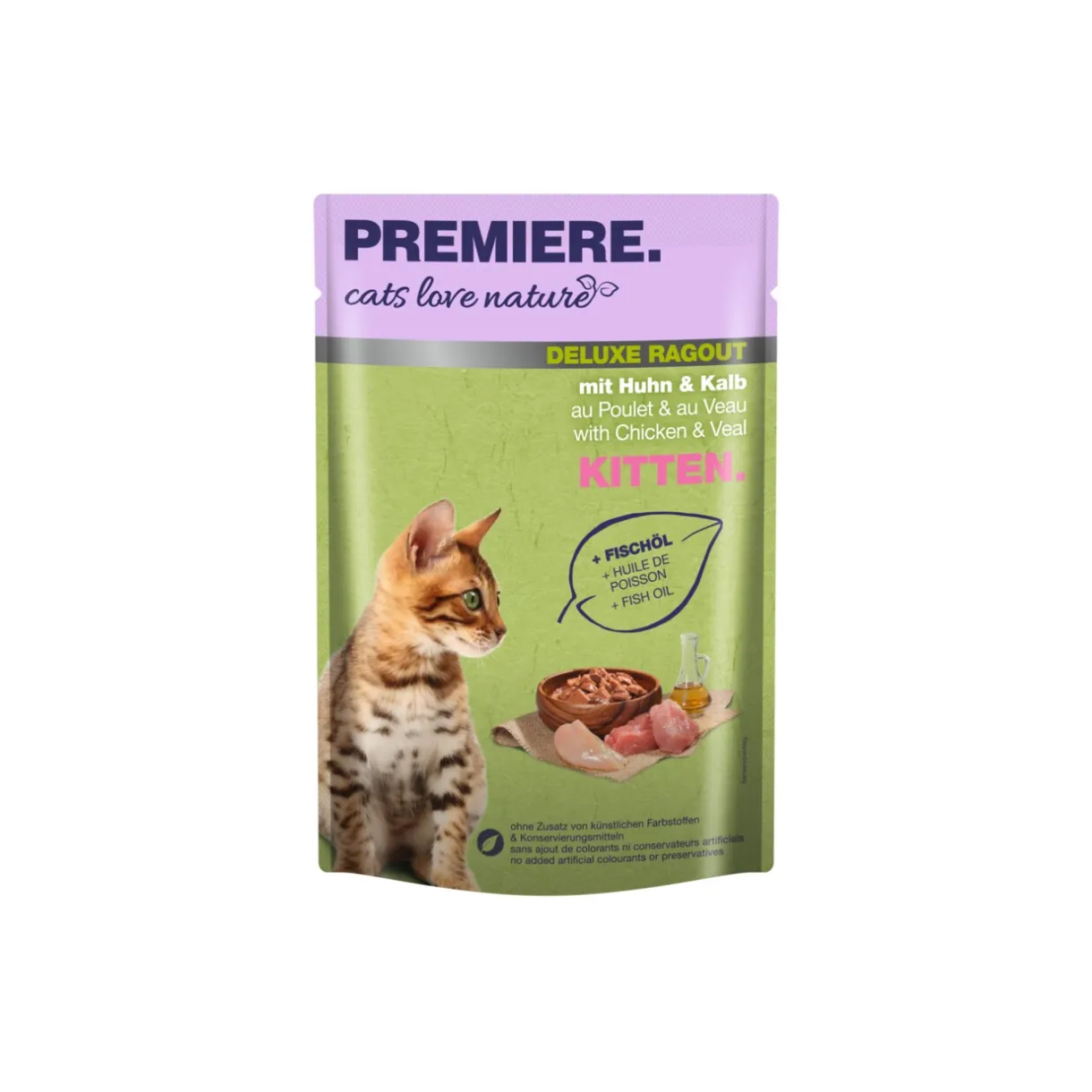 PREMIERE Nourriture Humide|Nourriture^cats love nature Deluxe Ragout Kitten Veau et poulet 24x100 g