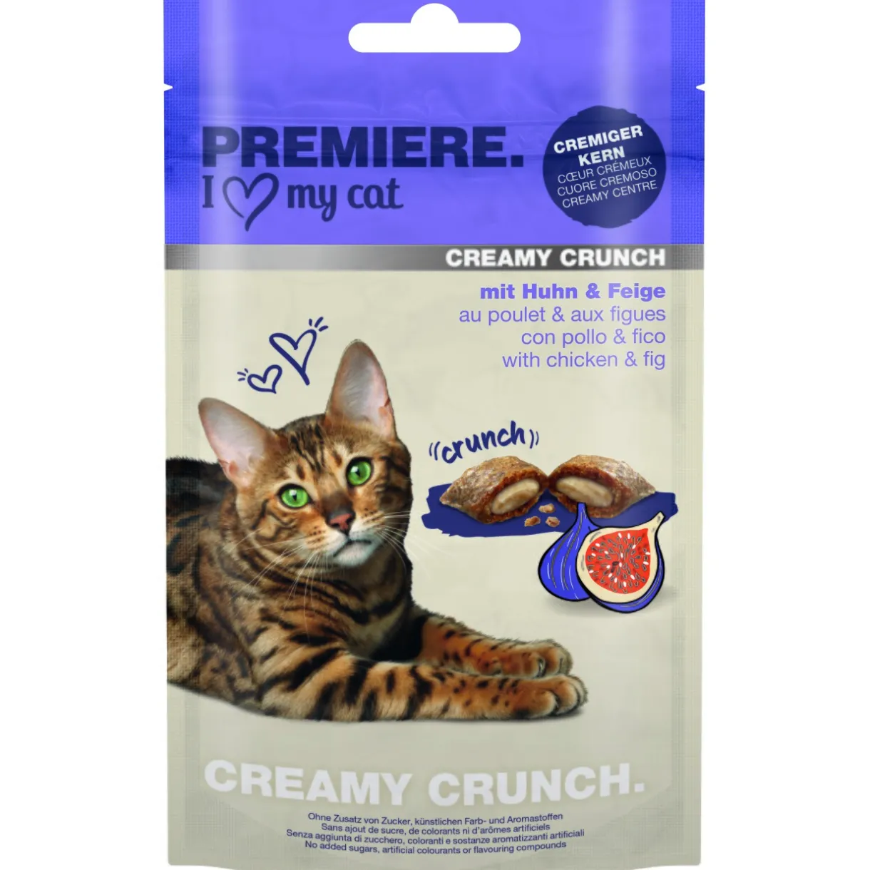 PREMIERE Friandises^Creamy Crunch Poulet et figue 6x60 g
