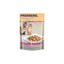 PREMIERE Nourriture Humide|Nourriture^Deluxe Ragout Kitten Riche en volaille 22x85 g