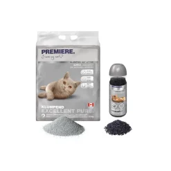 PREMIERE Accessoires Litière|Litière Pour Chat^Excellent sans parfum de litière agglomérante 12 kg avec désodorisant