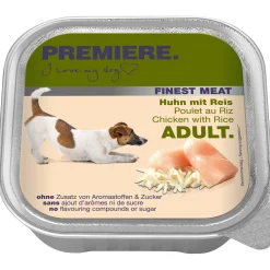 PREMIERE Nourriture Humide^Finest Meat Adult Poulet et riz 10x150 g