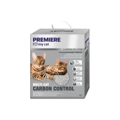 PREMIERE Litière Pour Chat^Litière agglomérante au charbon actif Multi-Cat 10 l