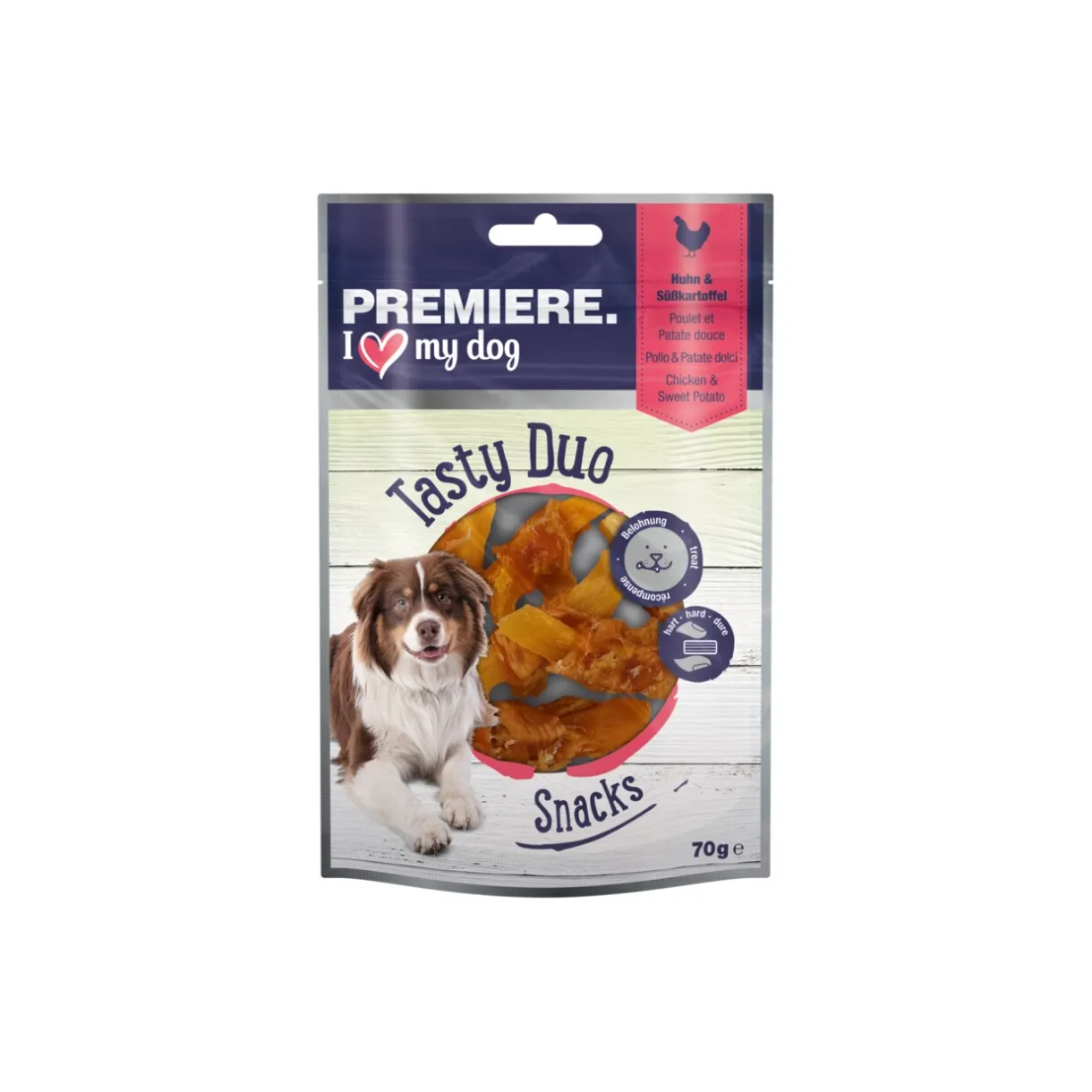 PREMIERE Friandises^Tasty Duo Poulet aux patates douces 7 x 70 g