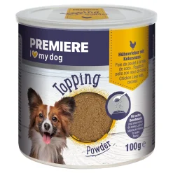 PREMIERE Friandises^Toping Poudre 6x80 g Foie de poulet aux noix de coso