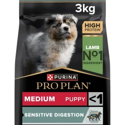 PRO PLAN Croquettes|Nourriture^Puppy Medium Sensitive Digestion Agneau 3 kg